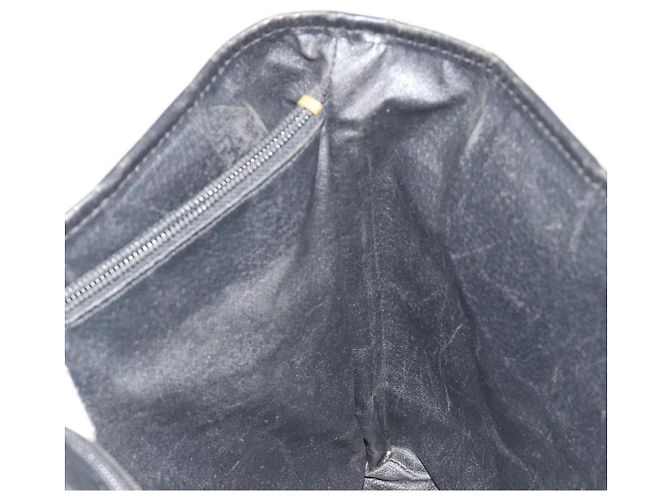 Céline Borsa Tote CELINE Macadam PVC Pelle Nero Tono Oro Auth BA14899 - vista 20