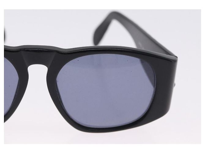 Occhiali da sole CHANEL COCO Mark Matelasse Plastica Nero Oro CC Auth 198824 D'oro - vista 5
