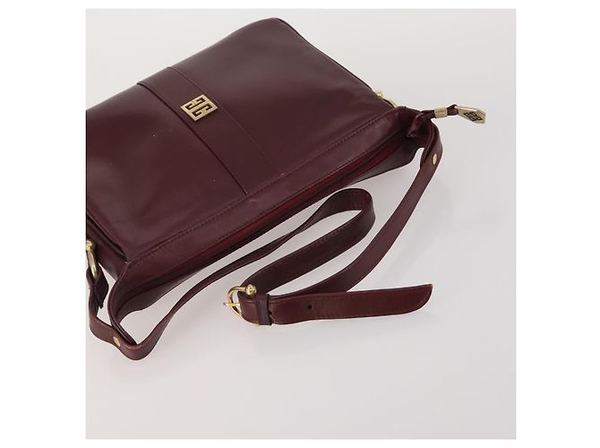 Borsa a tracolla GIVENCHY in pelle Set di 3 Beige Nero Rosso Auth bs36160 - vista 19