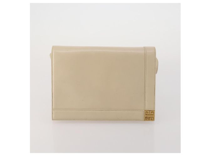 Borsa a tracolla GIVENCHY in pelle Set di 3 Beige Nero Rosso Auth bs36160 - vista 9