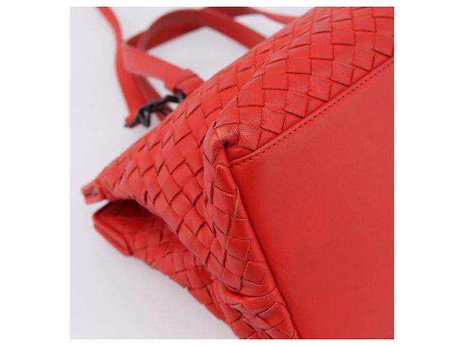 Borsa a mano BOTTEGA VENETA INTRECCIATO 2way Rossa Auth 198653A Rosso - vista 10