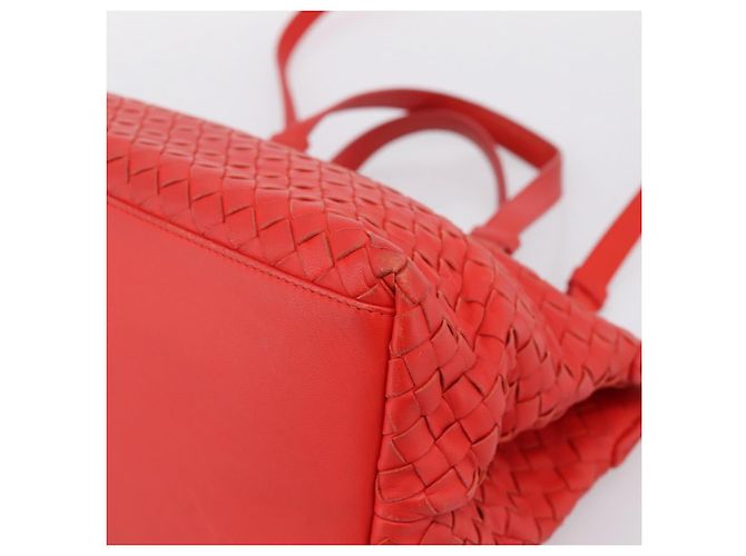 Borsa a mano BOTTEGA VENETA INTRECCIATO 2way Rossa Auth 198653A Rosso - vista 15