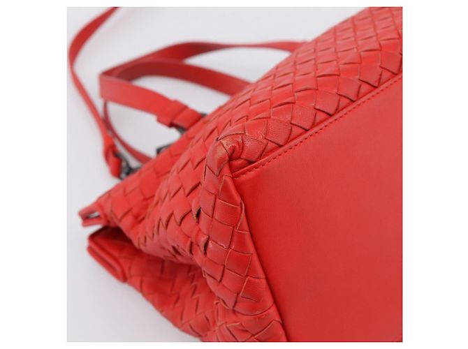Borsa a mano BOTTEGA VENETA INTRECCIATO 2way Rossa Auth 198653A Rosso - vista 16