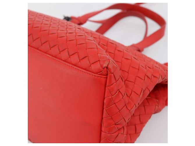 Borsa a mano BOTTEGA VENETA INTRECCIATO 2way Rossa Auth 198653A Rosso - vista 17