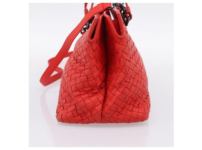Borsa a mano BOTTEGA VENETA INTRECCIATO 2way Rossa Auth 198653A Rosso - vista 4