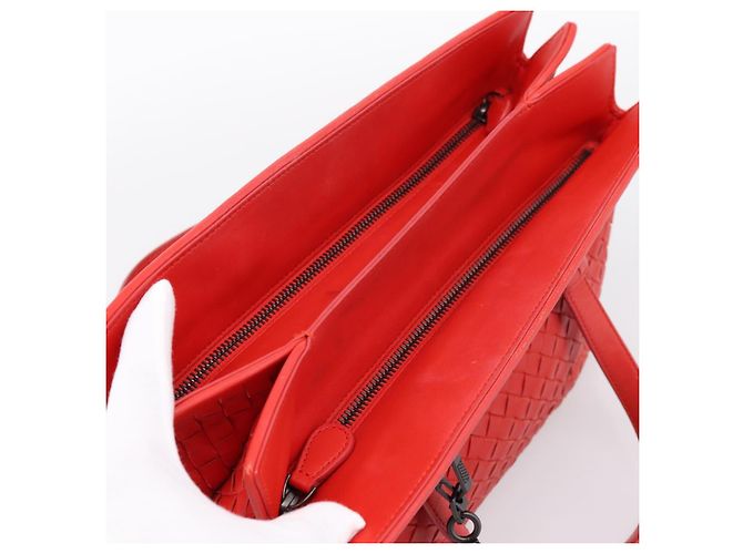 Borsa a mano BOTTEGA VENETA INTRECCIATO 2way Rossa Auth 198653A Rosso - vista 6