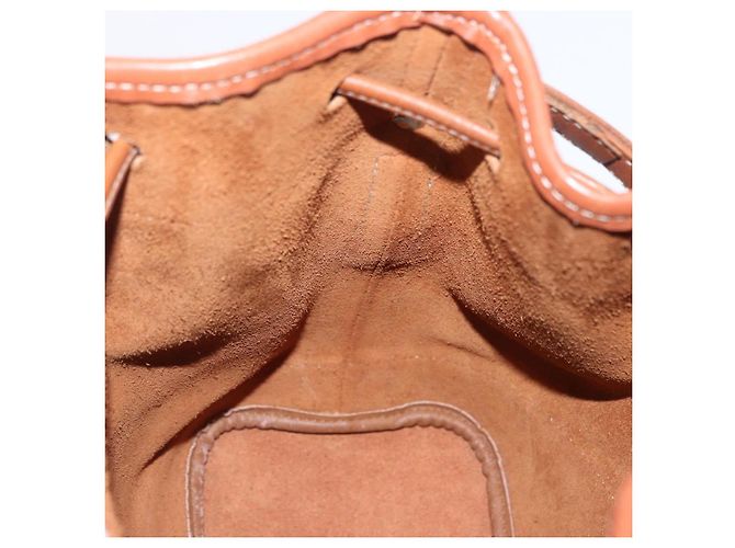 Borsa a Tracolla Burberrys Pelle Camoscio Marrone Oro Auth 196612A D'oro - vista 17