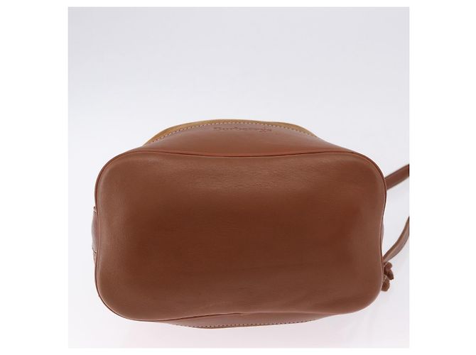 Borsa a Tracolla Burberrys Pelle Camoscio Marrone Oro Auth 196612A D'oro - vista 5
