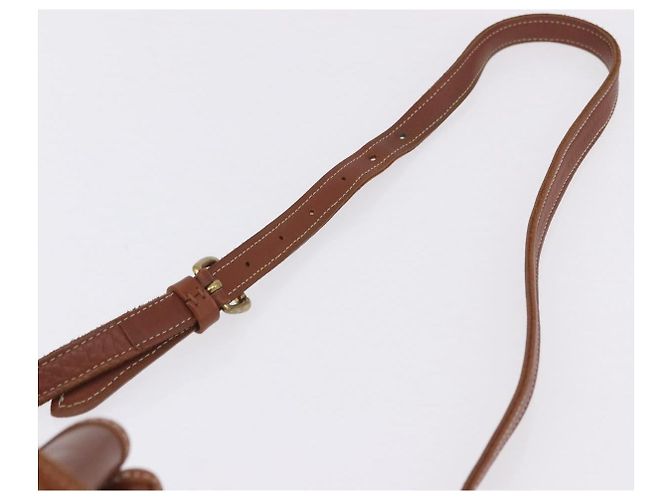 Borsa a Tracolla Burberrys Pelle Camoscio Marrone Oro Auth 196612A D'oro - vista 8