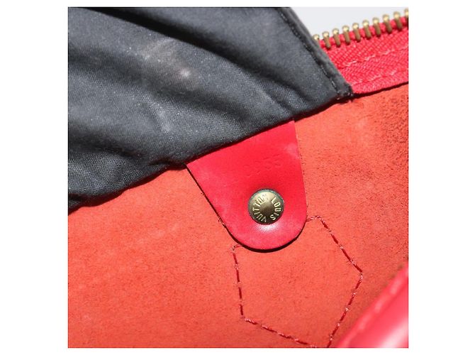 LOUIS VUITTON Epi Speedy 30 Hand Bag Castilian Red M43007 LV Auth 197497A Rosso - vista 11