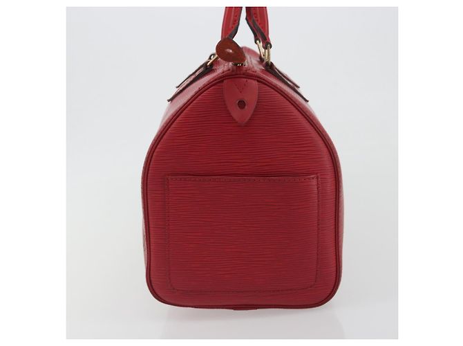 LOUIS VUITTON Epi Speedy 30 Hand Bag Castilian Red M43007 LV Auth 197497A Rosso - vista 4