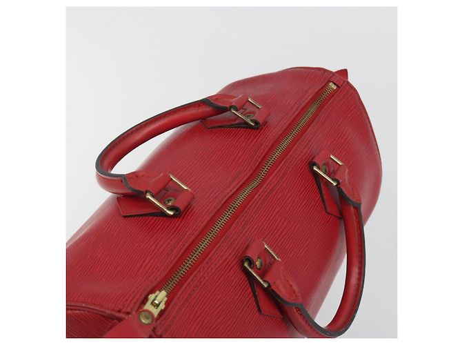 LOUIS VUITTON Epi Speedy 30 Hand Bag Castilian Red M43007 LV Auth 197497A Rosso - vista 6