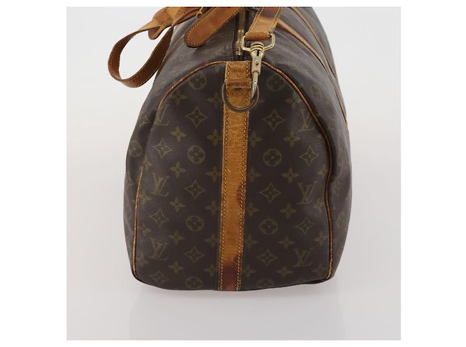 LOUIS VUITTON Monogram Keepall Bandouliere 50 Borsa Boston M41416 LV Auth 193378 Monogramma - vista 3