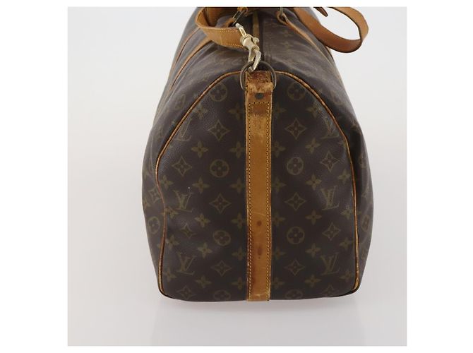LOUIS VUITTON Monogram Keepall Bandouliere 50 Borsa Boston M41416 LV Auth 193378 Monogramma - vista 4