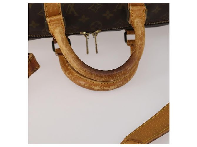 LOUIS VUITTON Monogram Keepall Bandouliere 50 Borsa Boston M41416 LV Auth 193378 Monogramma - vista 8