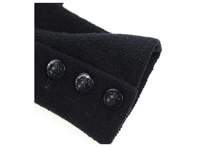 CHANEL Jacket Wool tweed Black CC Auth am12252SAM - view 8