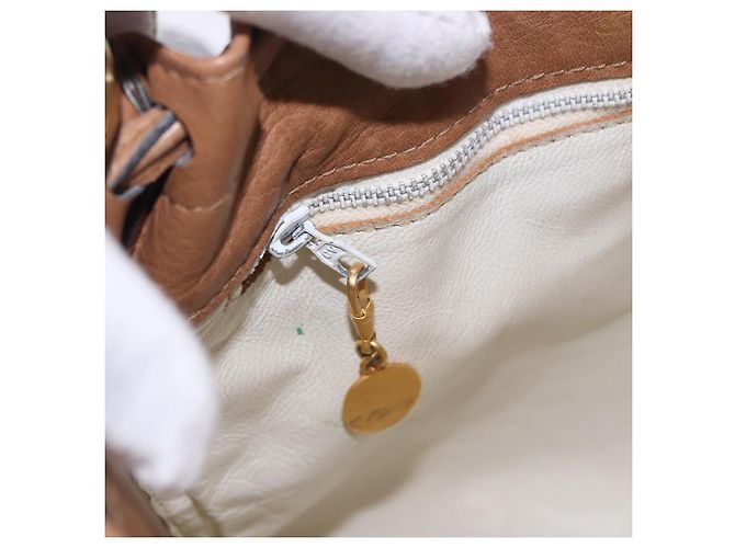 Borsa a tracolla con coulisse GUCCI Flora Canvas White Beige Auth BA14894A Bianco - vista 18