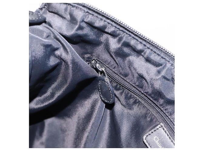 Borsa a tracolla Christian Dior Trotter Canvas Navy Silver Auth 198263 Argento Blu navy - vista 19