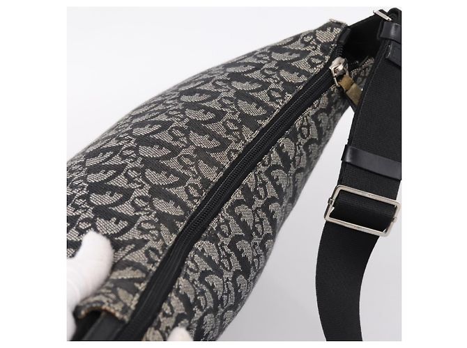 Borsa a tracolla Christian Dior Trotter Canvas Navy Silver Auth 198263 Argento Blu navy - vista 6
