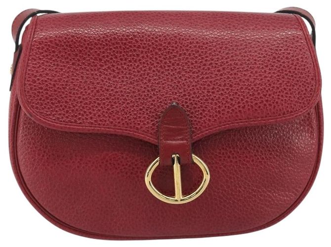 Borsa a tracolla Christian Dior in pelle rossa e oro Auth 196385 Rosso D'oro - vista 2