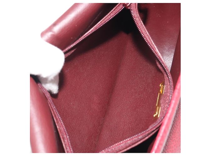 Borsa a tracolla Christian Dior in pelle rossa e oro Auth 196385 Rosso D'oro - vista 22