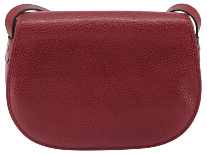 Borsa a tracolla Christian Dior in pelle rossa e oro Auth 196385 Rosso D'oro - vista 3