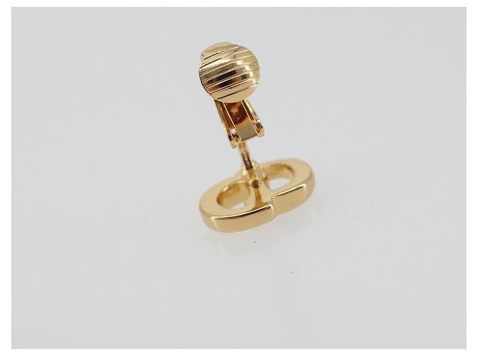 Orecchini Christian Dior metallo Gold Auth 188684 D'oro - vista 8