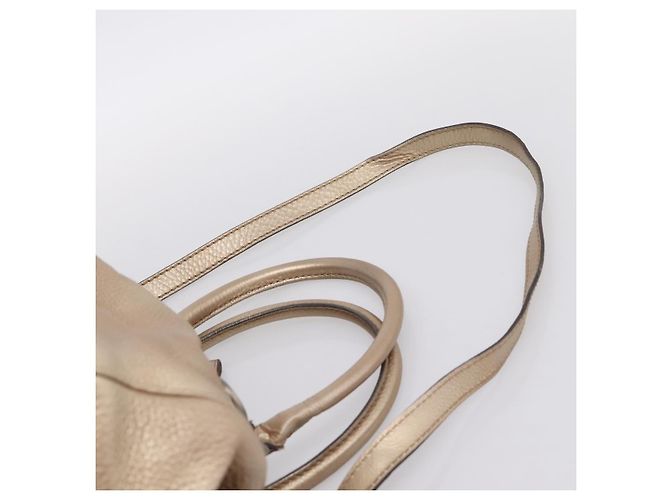Borsa GUCCI in pelle 2way Gold 223974 Auth ka5809 D'oro - vista 10