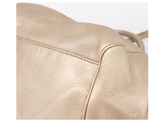 Borsa GUCCI in pelle 2way Gold 223974 Auth ka5809 D'oro - vista 12