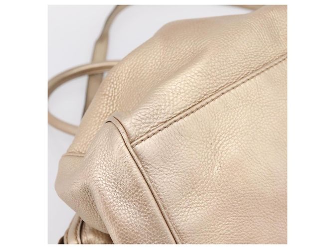 Borsa GUCCI in pelle 2way Gold 223974 Auth ka5809 D'oro - vista 13