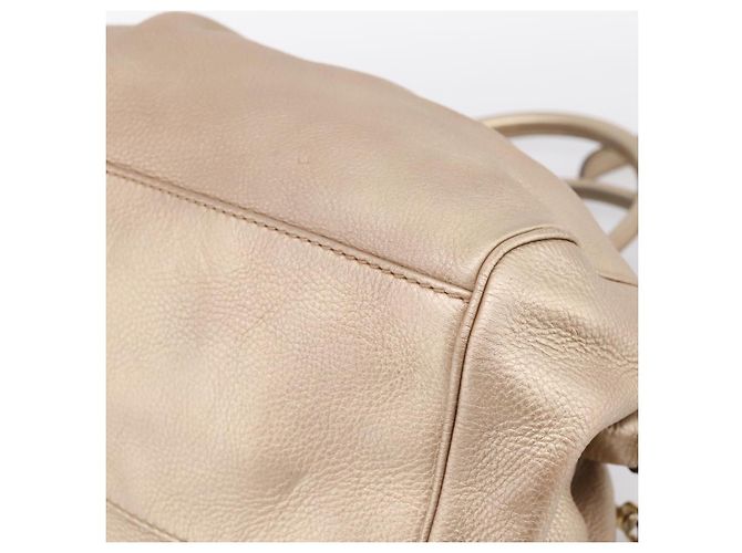Borsa GUCCI in pelle 2way Gold 223974 Auth ka5809 D'oro - vista 14