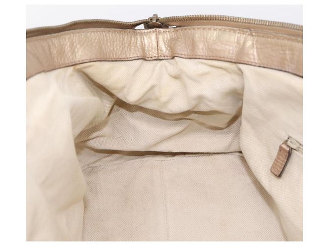 Borsa GUCCI in pelle 2way Gold 223974 Auth ka5809 D'oro - vista 21