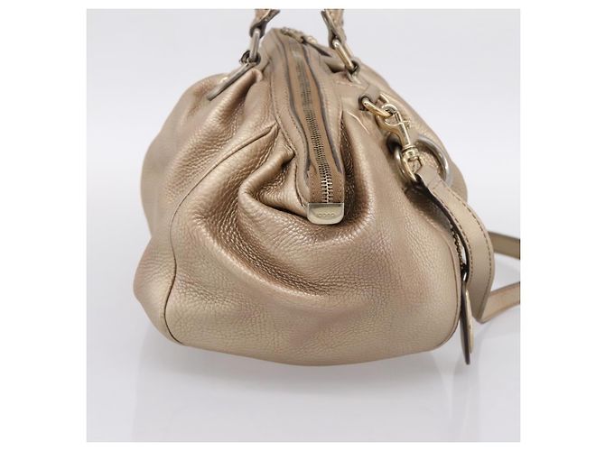 Borsa GUCCI in pelle 2way Gold 223974 Auth ka5809 D'oro - vista 4