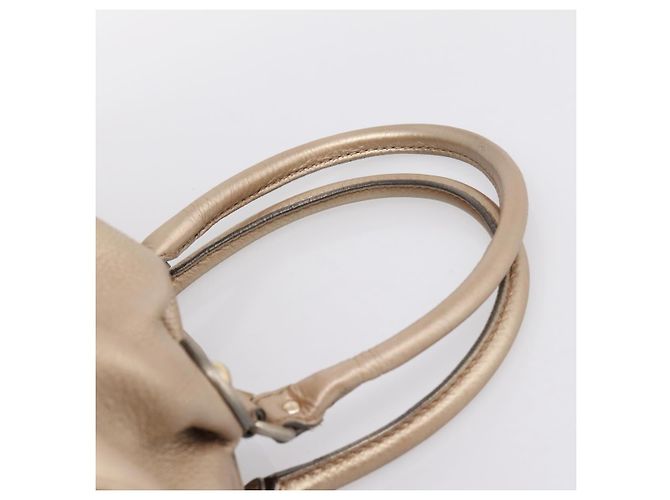 Borsa GUCCI in pelle 2way Gold 223974 Auth ka5809 D'oro - vista 8