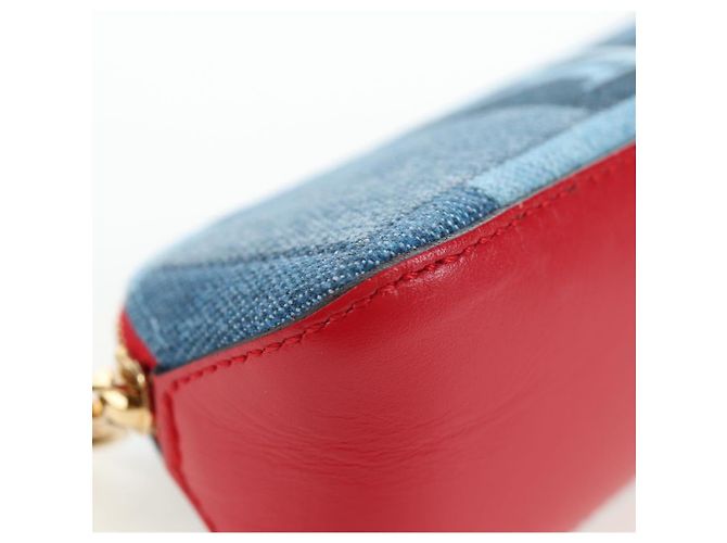 LOUIS VUITTON Monogram Denim Trousse Elizabeth Pen Case Blue GI0444 Auth 195530M Azul - vista 7