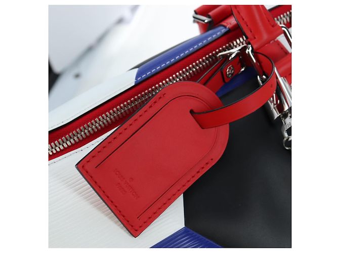 LOUIS VUITTON Epi FIFA Collaboration Keepall Bandouliere 50 Blue Auth 195540SM - vista 23