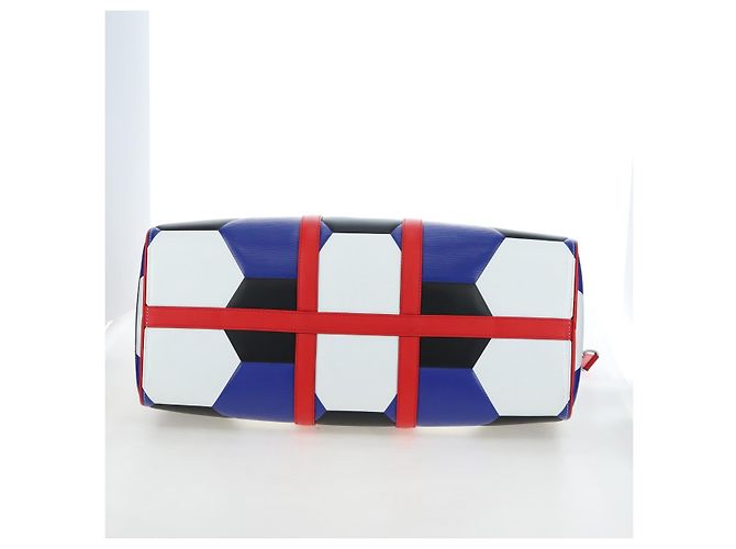 LOUIS VUITTON Epi FIFA Collaboration Keepall Bandouliere 50 Blue Auth 195540SM - vista 5