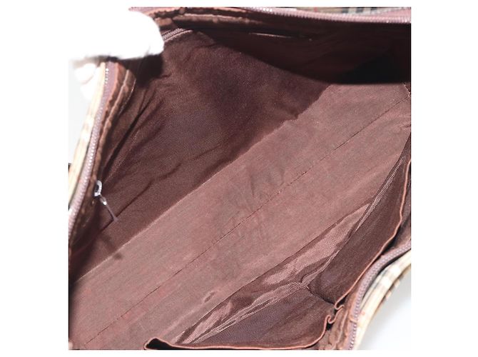 Borsa a tracolla BURBERRY Nova Check Canvas Brown Gold Auth mr2829 Marrone D'oro - vista 12