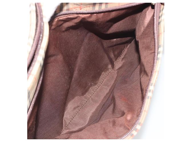 Borsa a tracolla BURBERRY Nova Check Canvas Brown Gold Auth mr2829 Marrone D'oro - vista 21