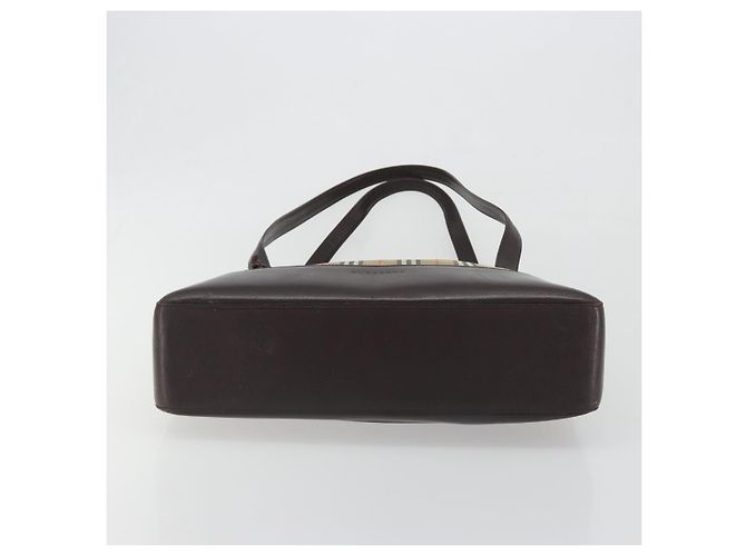 Borsa a tracolla BURBERRY Nova Check Canvas Brown Gold Auth mr2829 Marrone D'oro - vista 5