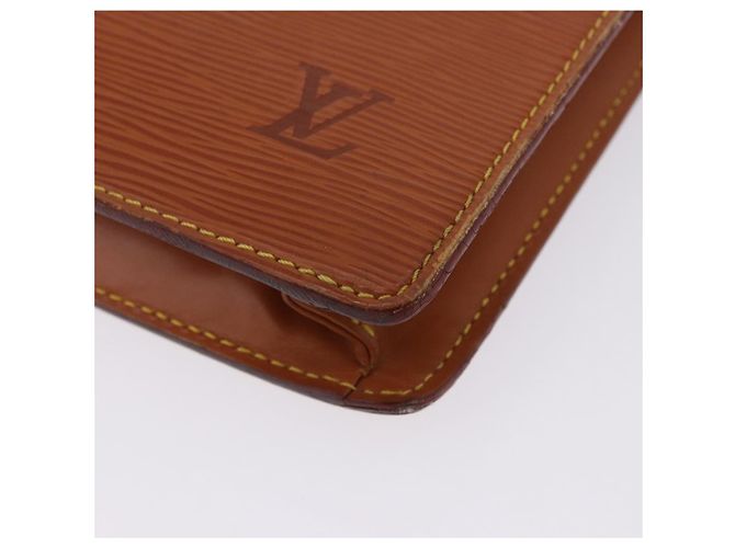 LOUIS VUITTON Epi Porte Documents Bandouliere Zipangu Gold M54468 LV Auth 198503 - vista 16
