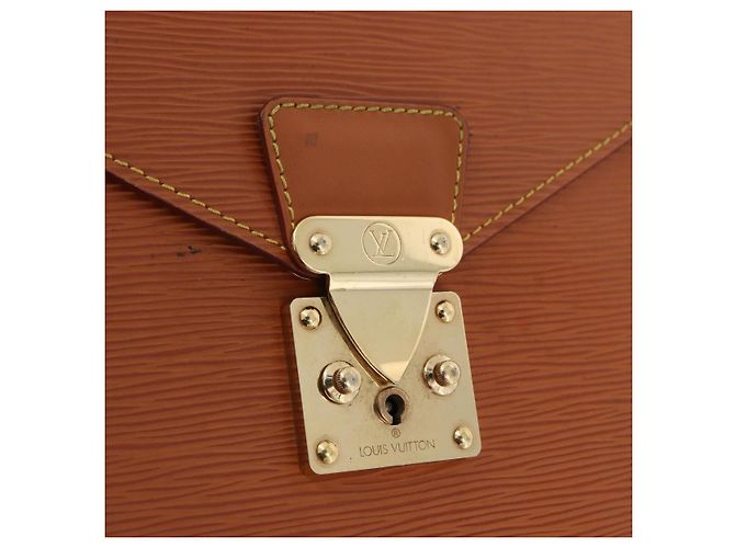 LOUIS VUITTON Epi Porte Documents Bandouliere Zipangu Gold M54468 LV Auth 198503 - vista 20