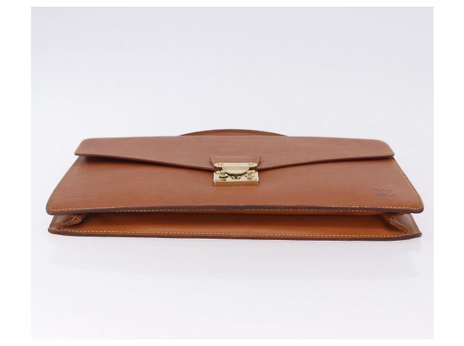 LOUIS VUITTON Epi Porte Documents Bandouliere Zipangu Gold M54468 LV Auth 198503 - vista 6