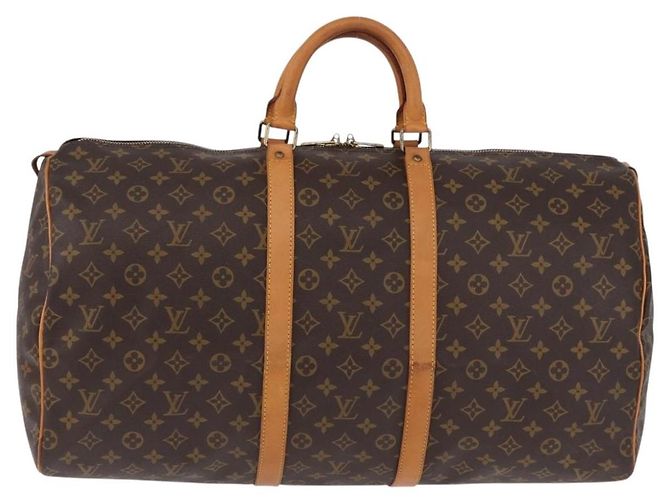 LOUIS VUITTON Monogram Keepall 55 Boston Bag M41424 LV Auth 194931V Monogramma - vista 13