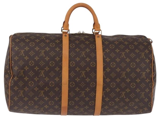 LOUIS VUITTON Monogram Keepall 55 Boston Bag M41424 LV Auth 194931V Monogramma - vista 2