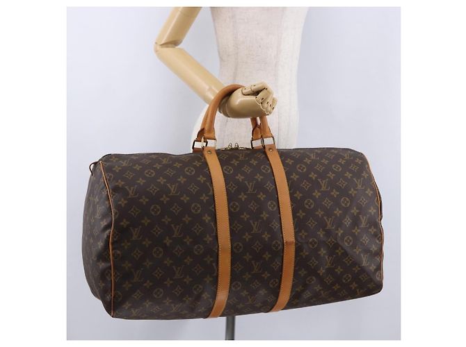 LOUIS VUITTON Monogram Keepall 55 Boston Bag M41424 LV Auth 194931V Monogramma - vista 22
