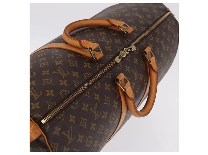 LOUIS VUITTON Monogram Keepall 55 Boston Bag M41424 LV Auth 194931V Monogramma - vista 6