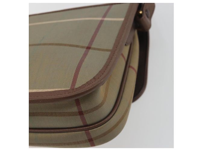 Borsa a tracolla Burberrys Nova Check Canvas Beige Tono Oro Auth BA14831 - vista 15