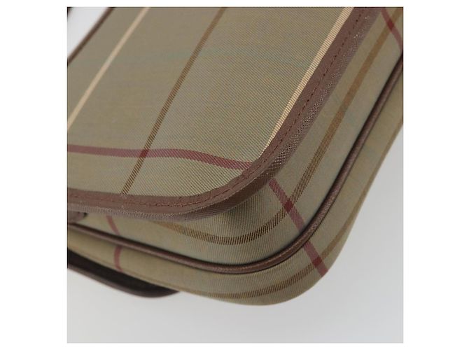 Borsa a tracolla Burberrys Nova Check Canvas Beige Tono Oro Auth BA14831 - vista 16