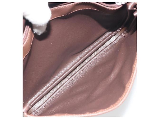 Borsa a tracolla Burberrys Nova Check Canvas Beige Tono Oro Auth BA14831 - vista 22
